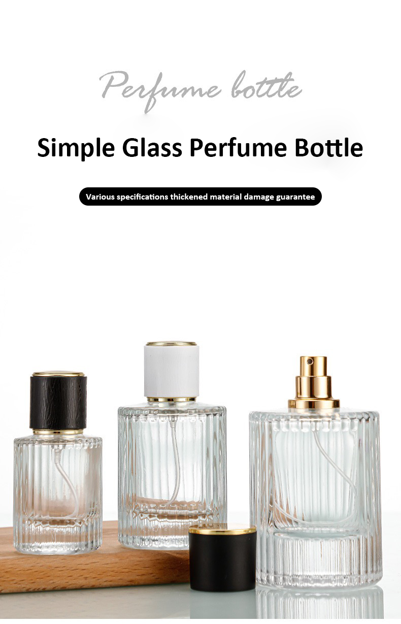 Wholesale Round Square Matte Spray Bottle 30ml 50ml 100ml Luxury Frosted Glass Perfume Bottle supplier