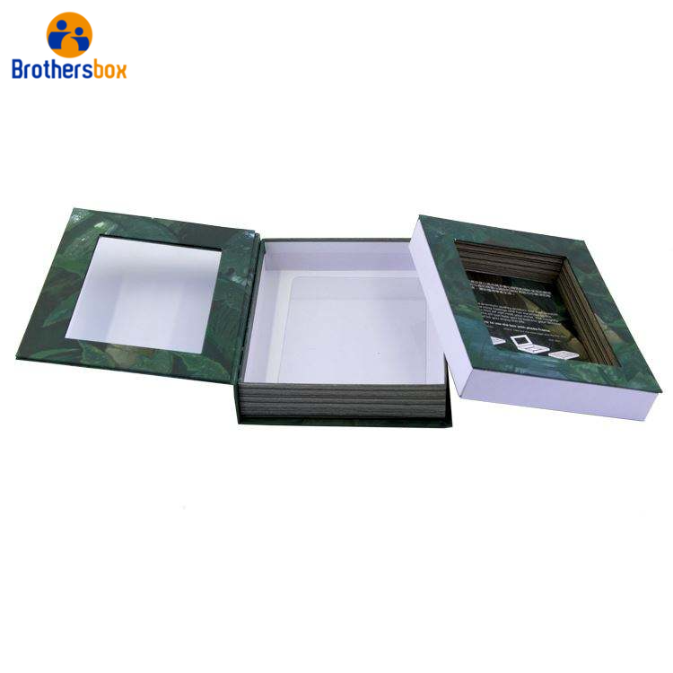 Personalized Clear Book Paper Box / Wholesale Photo Book Gift Box