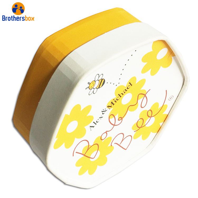 Luxury Hexagon Jewelry Box / Hexagon Storage Cardboard Box