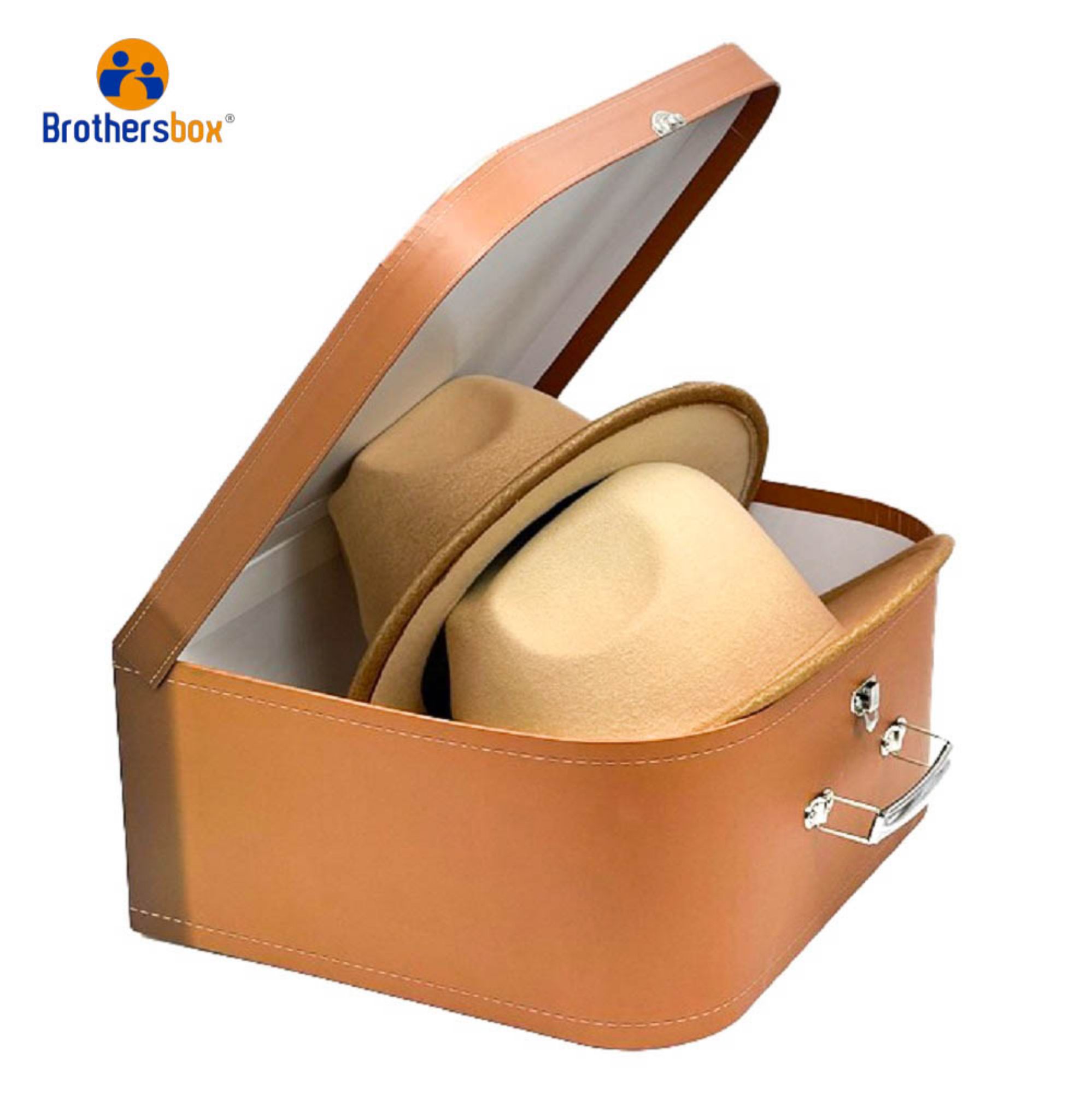 Large Size Travel Style Cardboard Suitcase Storage Box 