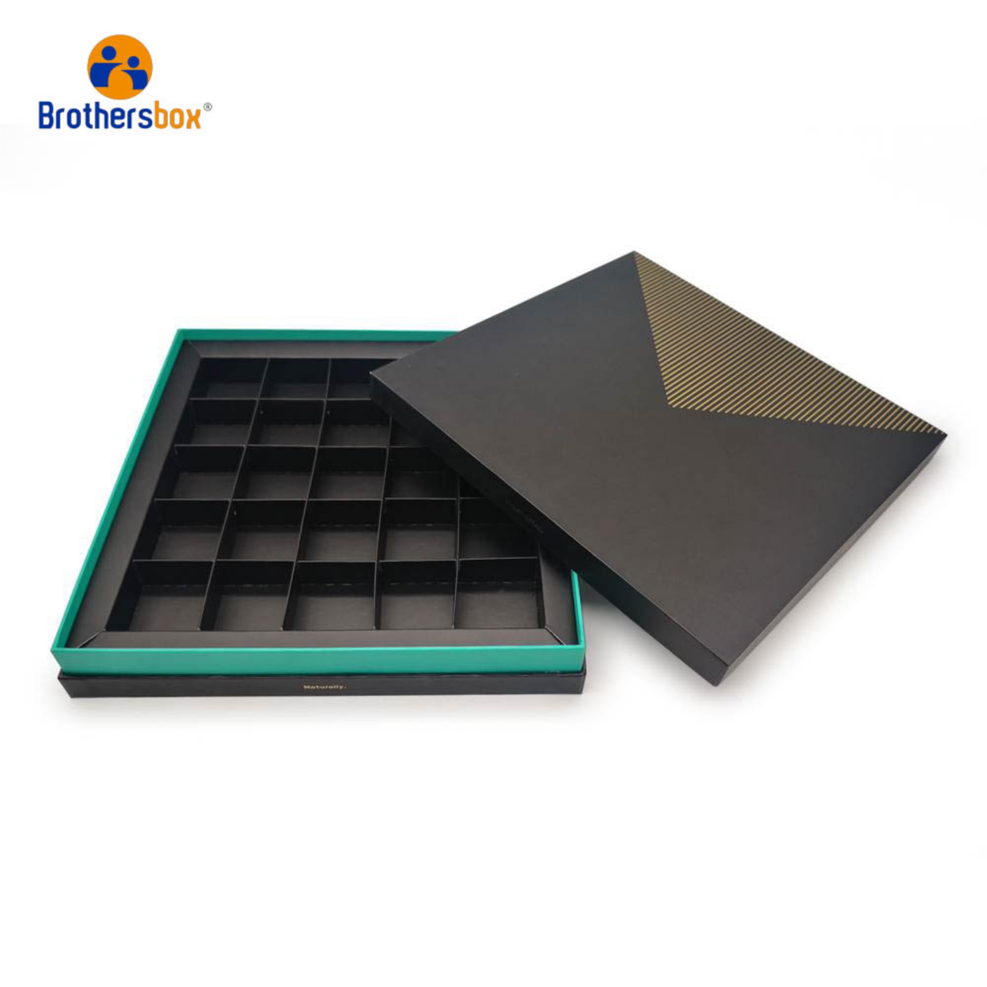 Custom Lid and Base Gift Truffle Chocolate Packaging Box