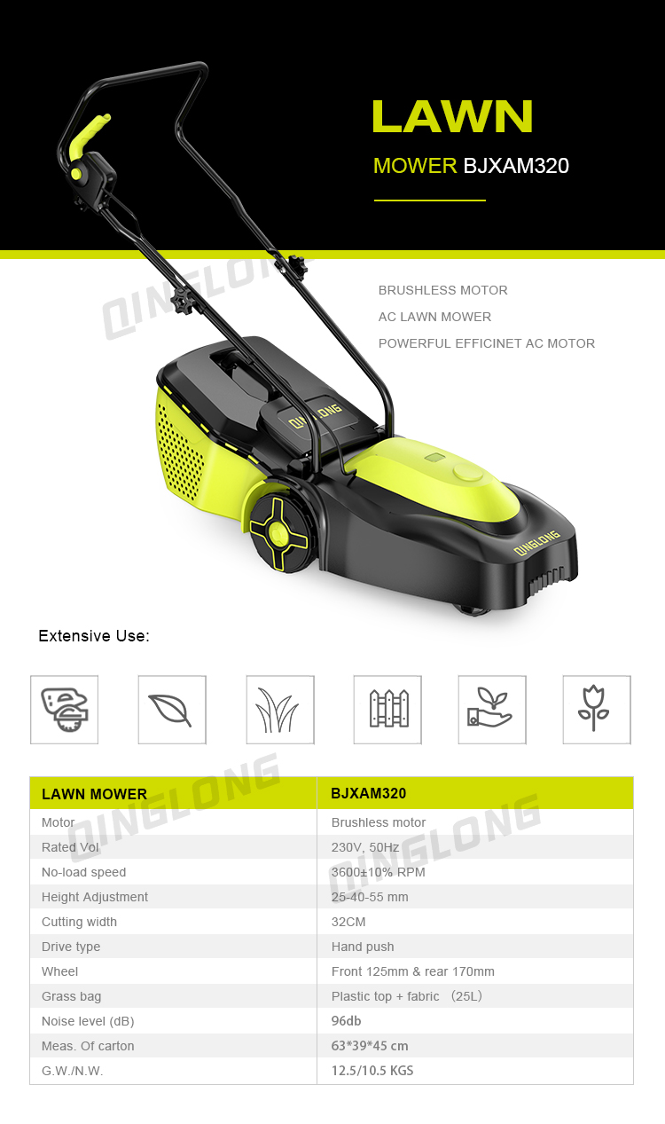 product industrial professional manual hand push electric reel a lawn mower-2