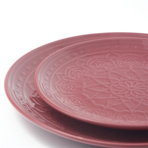 Zestaw 6 porcelanowych talerzy do stylowego jedzenia