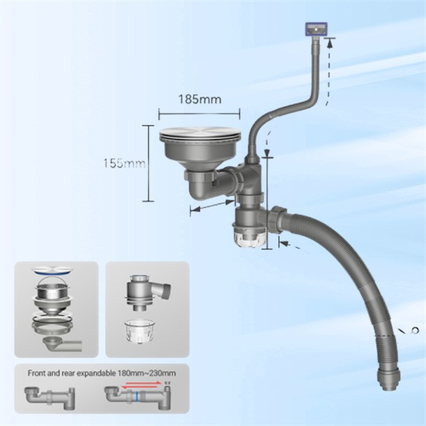 Ideal atât pentru uz residential, cât și comercial, captorul anti-reflux este o alegere de încredere pentru toate nevoile de evacuare a apei.
