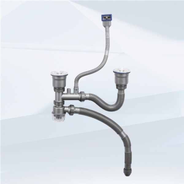 ڈبل سنک کے لئے پلیمبنگ کے لئے تیپس