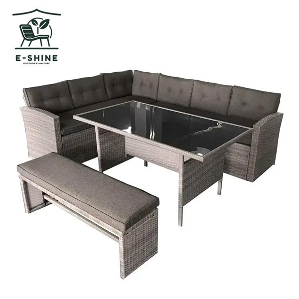 Preobrazite svoj vanredni prostor Aluminium Rattan uglovim sofom