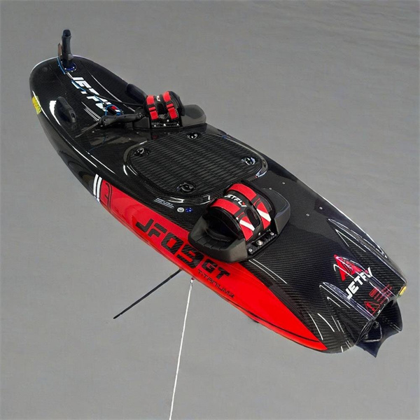 Glide effortlessly over the water on a surfboard hydrofoil powered by electricity