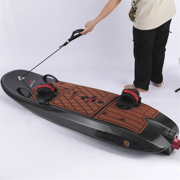 Feel the adrenaline rush as you carve through the water on a jet surf board.