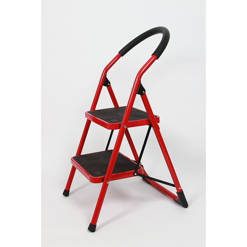 product direct selling non slip steel folding step stool home safety 4 step iron ladder-4