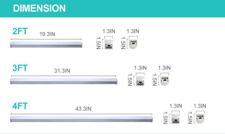Wholesale OEM&ODM Indoor Lighting 2Ft 3Ft 4Ft Aluminum Linkable Linear T5 T8 Integrated Led Tube Light factory