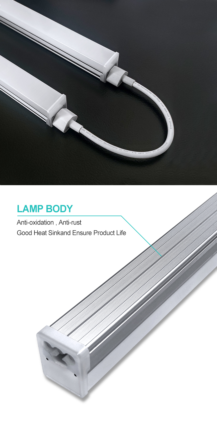Wholesale OEM&ODM Indoor Lighting 2Ft 3Ft 4Ft Aluminum Linkable Linear T5 T8 Integrated Led Tube Light details