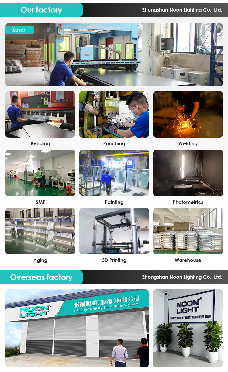 Noonlight Recessed Mounted 0-10v Dimmable Sensor 60x60 60x120 30x120 Frame Light Square Border Led Slim Flat Panel Light supplier