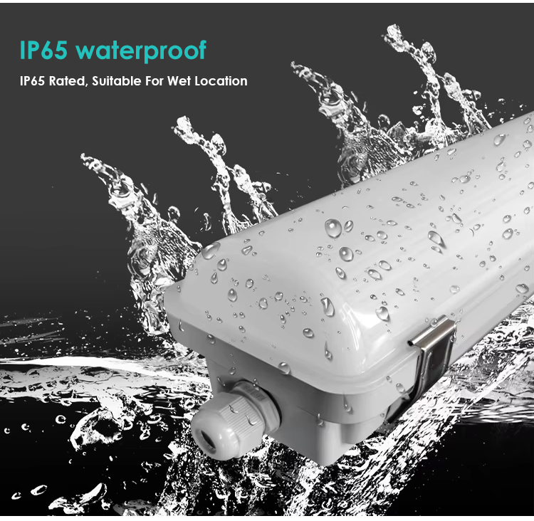 Surface Mounted Tube Lamp 15w 25w 30w 40w 45w 60w 70w 80w Waterproof Ip65 4ft 8ft Emergendy Led Tri Proof Light factory