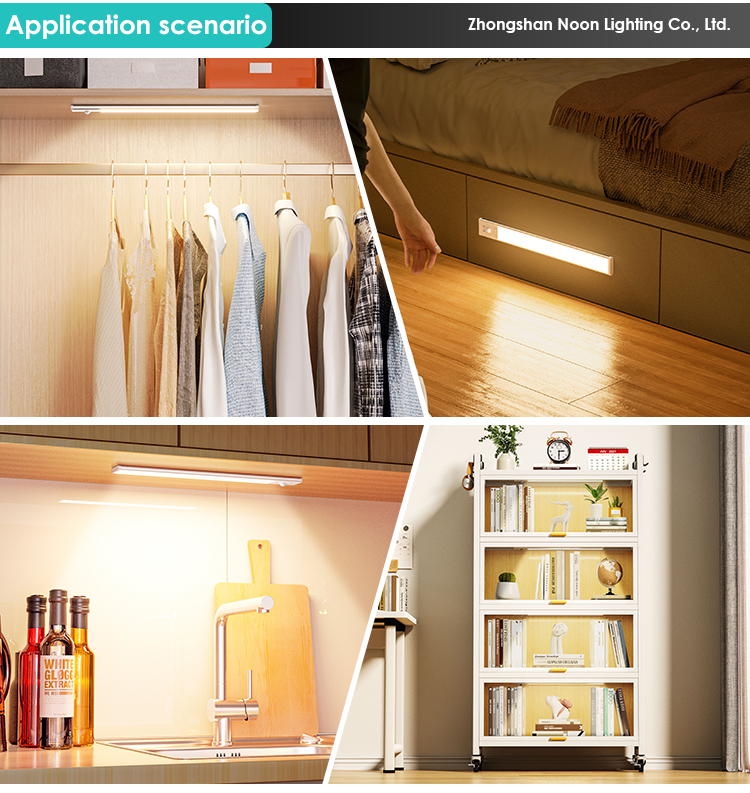 Modern Style Aluminum Alloy 3w 4w Decoration Kitchen Wardrobe Led Cabinet Sensor Night Light details