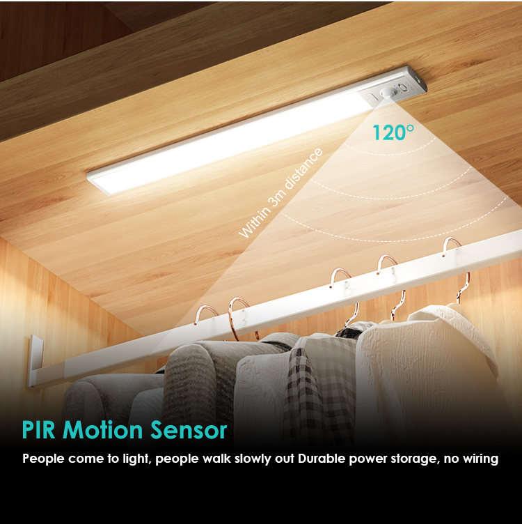Modern Style Aluminum Alloy 3w 4w Decoration Kitchen Wardrobe Led Cabinet Sensor Night Light details