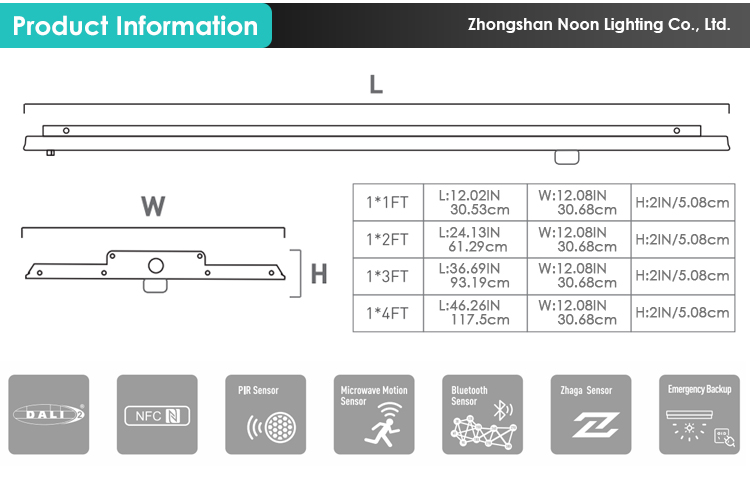 ETL Listed Dimmable Industrial Warehouse Workshop Highbay Lamp Aluminum Smart Sensor Led Linear High Bay Light factory