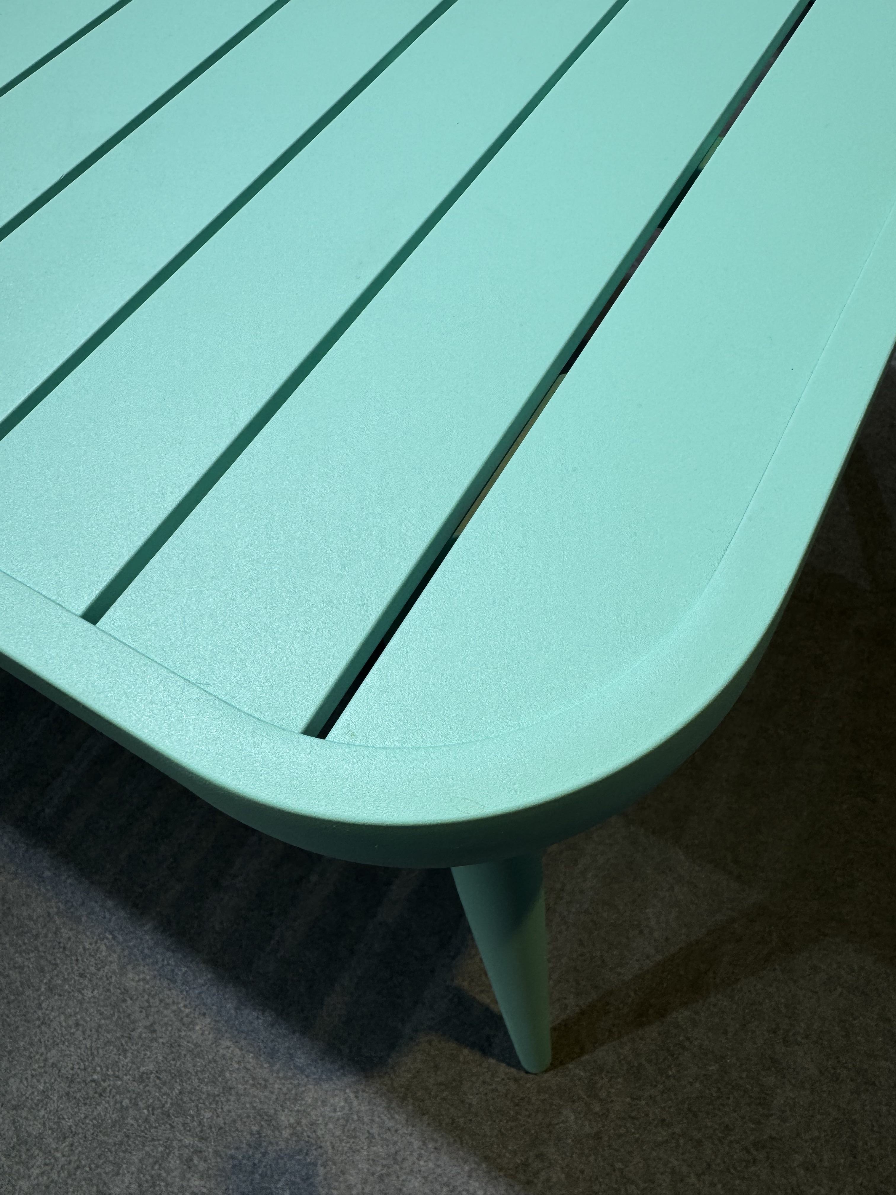 product new design color chair outdoor furniture aluminium dining set 6pcs chair-6