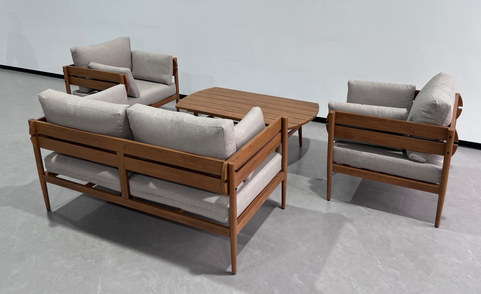 product 2025 popular outdoor aluminium  garden sets alloy patio set patio aluminum curve leisure sofa set-3