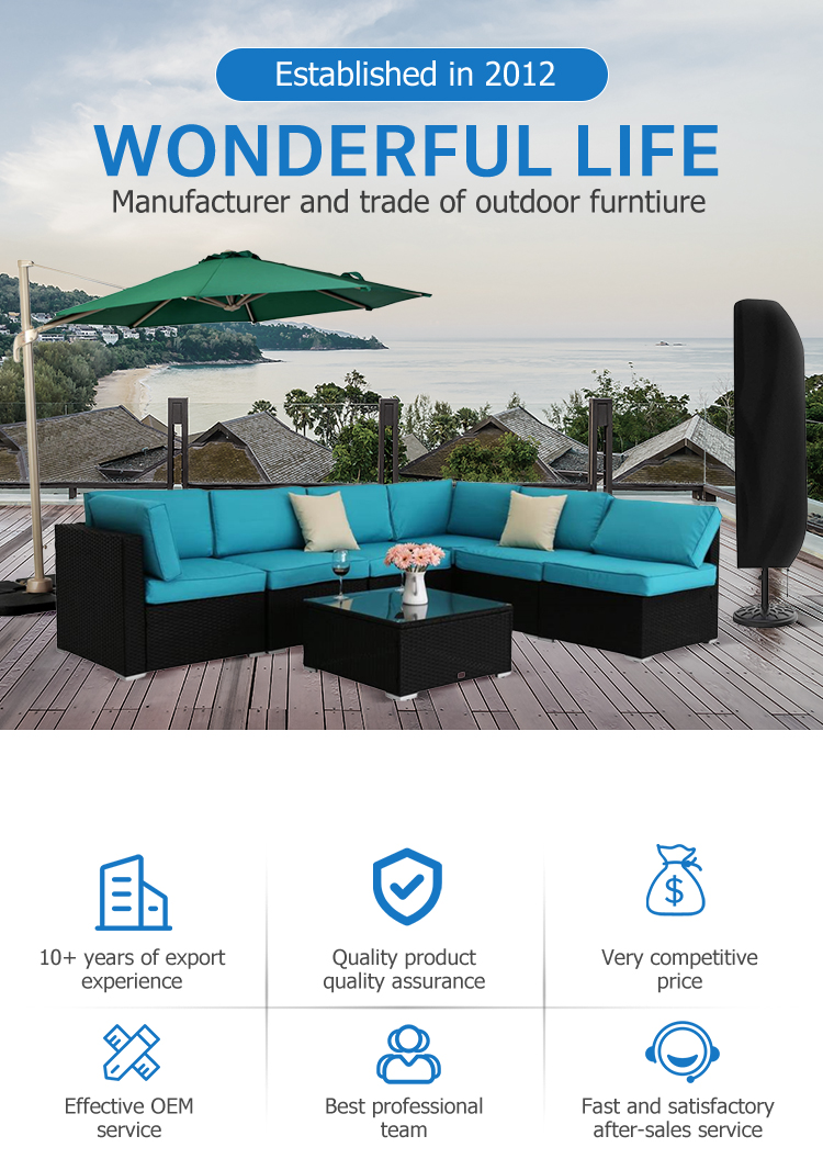 product patio furniture manufacturer designed patio sofa bed garden outdoor furniture-1