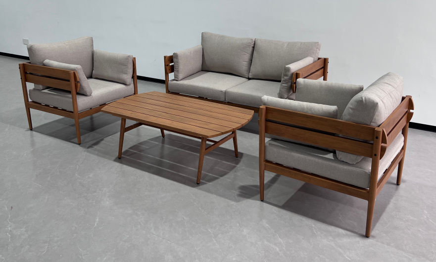 product 2025 popular outdoor aluminium  garden sets alloy patio set patio aluminum curve leisure sofa set-5