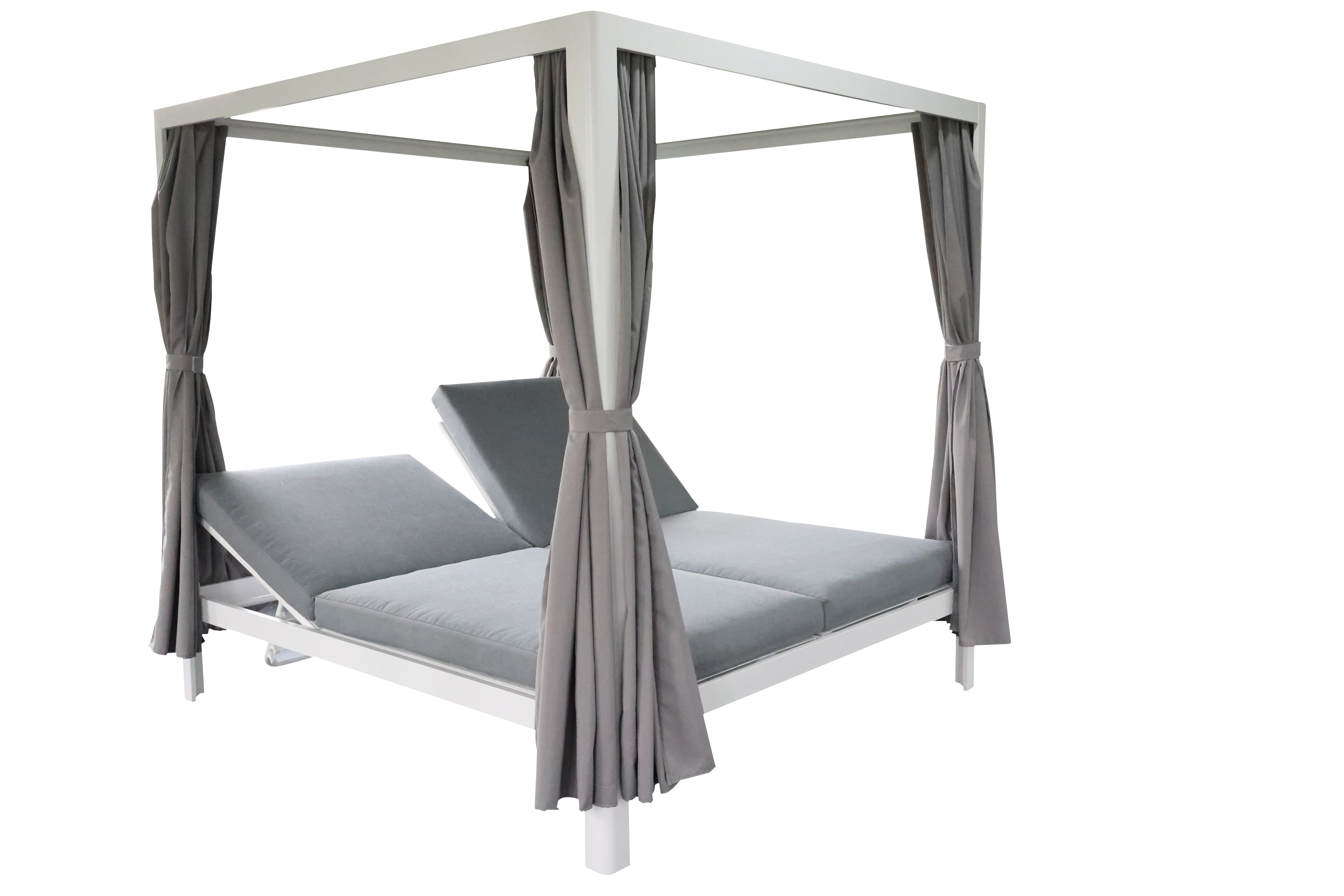 product china manufacturer outdoor metal frame daybed garden canopy sun lounge-2