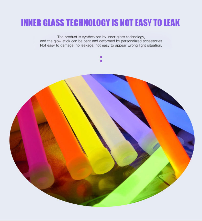 Wholesale 6 Inch Lighting Stick Glow Sticks Glow Sticks Bulk Party Supplies Led Glow Sticks for Survival Gear Camping Lights details
