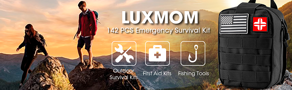 142 in 1 Hiking Emergency Survival Tool Travel Rescue Bag Camping Equipment Survival Outdoor Professional Survival Gear Kit supplier