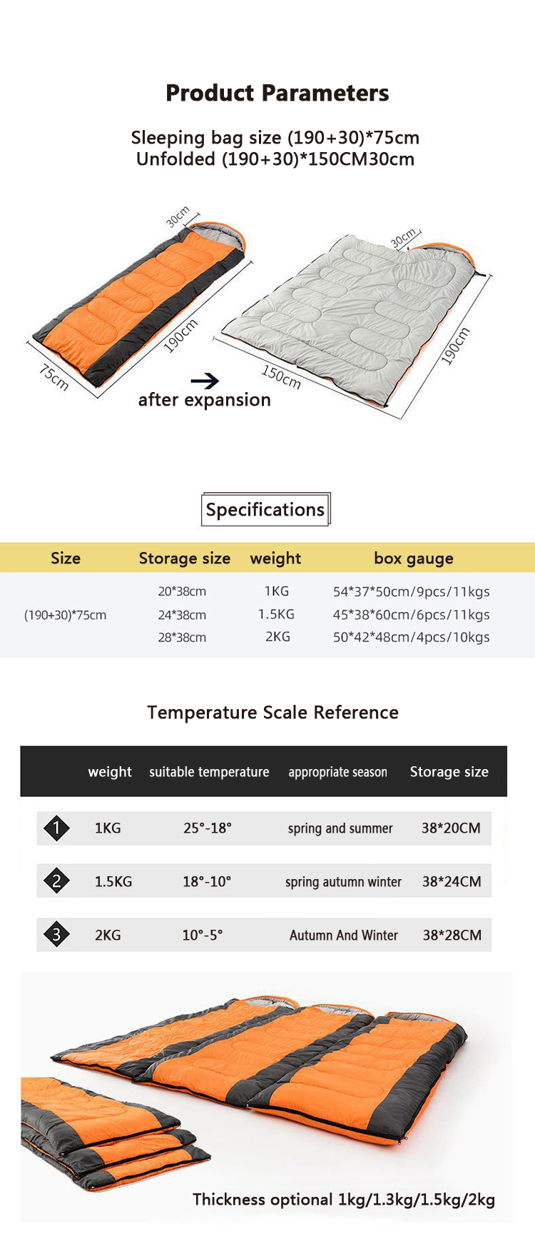 Compact Ultralight Portable Waterproof Custom Envelope Napper Outdoors Camping Sleeping Bag Wearable Sleeping Bag with Hood details