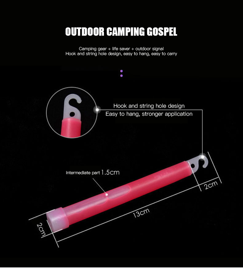 Wholesale 6 Inch Lighting Stick Glow Sticks Glow Sticks Bulk Party Supplies Led Glow Sticks for Survival Gear Camping Lights manufacture