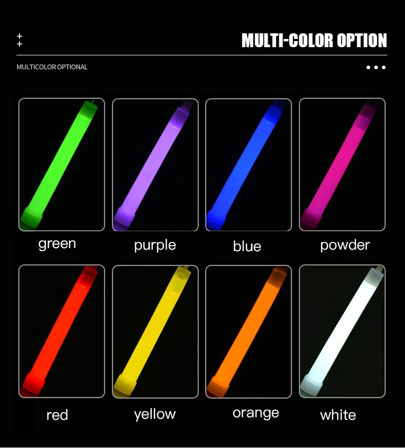 Wholesale 6 Inch Lighting Stick Glow Sticks Glow Sticks Bulk Party Supplies Led Glow Sticks for Survival Gear Camping Lights supplier