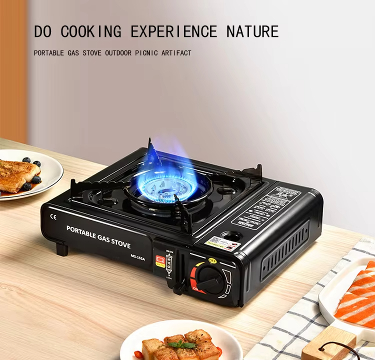 Wholesale Outdoor Stoves Cookers Gas Portable Magnetic Gas Stove Camping Accessories Hot Pot Cassette Stove for Travel Picnic factory