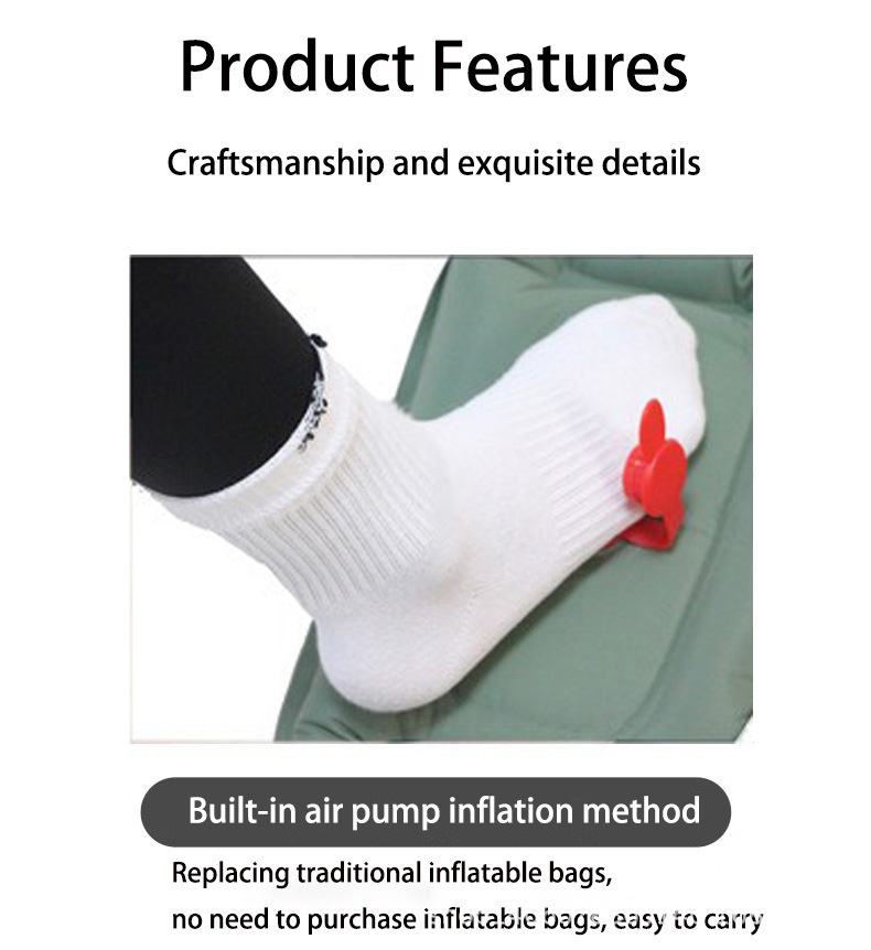 Ultra-Light Compact TPU Inflatable Camping Sleeping Pad with Built-in Foot Pump Modern Design Outdoor Air Mattress factory