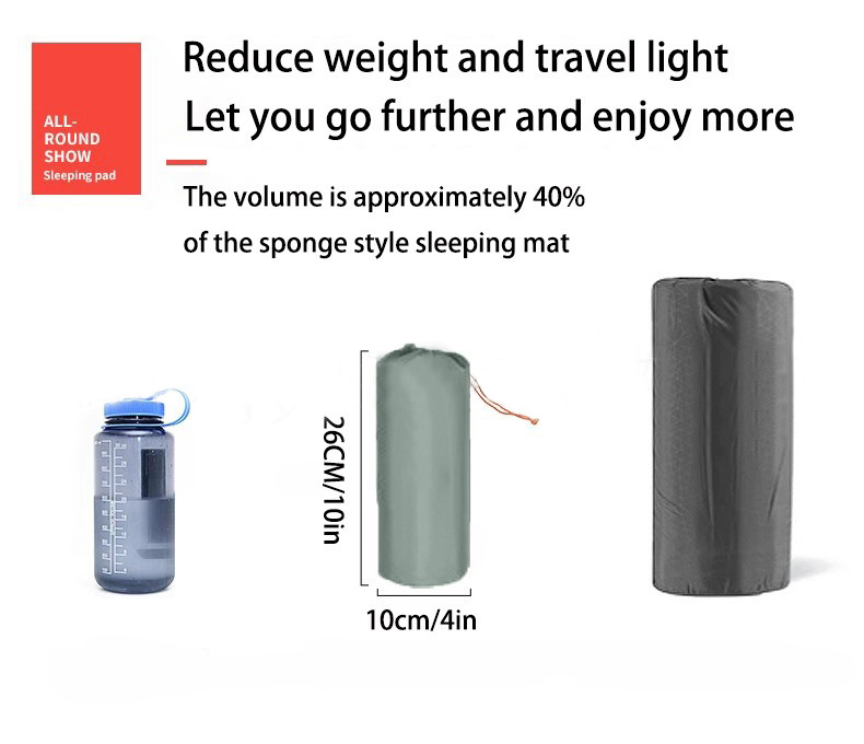 Ultra-Light Compact TPU Inflatable Camping Sleeping Pad with Built-in Foot Pump Modern Design Outdoor Air Mattress factory