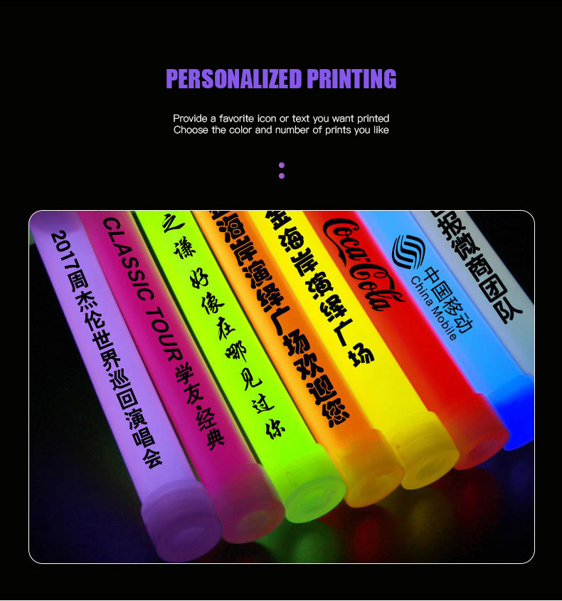 Wholesale 6 Inch Lighting Stick Glow Sticks Glow Sticks Bulk Party Supplies Led Glow Sticks for Survival Gear Camping Lights details
