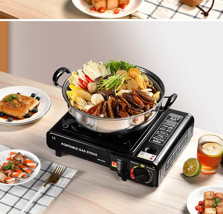 Wholesale Outdoor Stoves Cookers Gas Portable Magnetic Gas Stove Camping Accessories Hot Pot Cassette Stove for Travel Picnic supplier