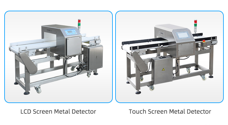 Food Grade Conveyor Metal Detector with Air Blowing Rejector factory