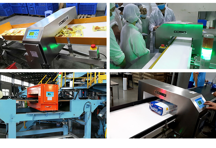 Food Grade Conveyor Metal Detector with Air Blowing Rejector supplier
