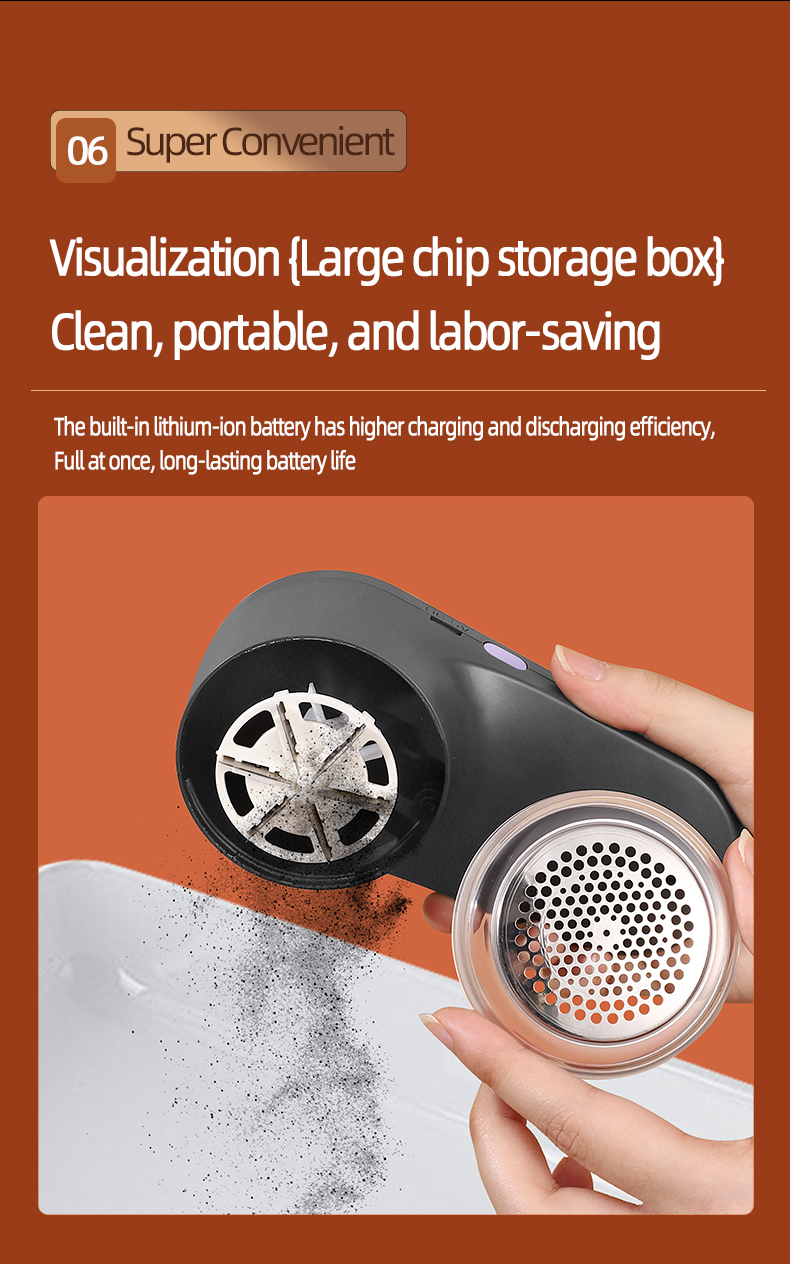 NURFIODUR Lint Remover Portable LED Digital Display Fabric Shaver USB Rechargeable Sweater Shavers Hairball Trimmer Remover supplier