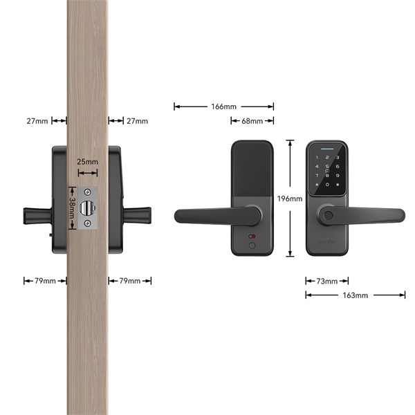 Rus maklik, wetende dat jou slaapkamer beskerm word deur 'n vingerafdruk deurklokkie