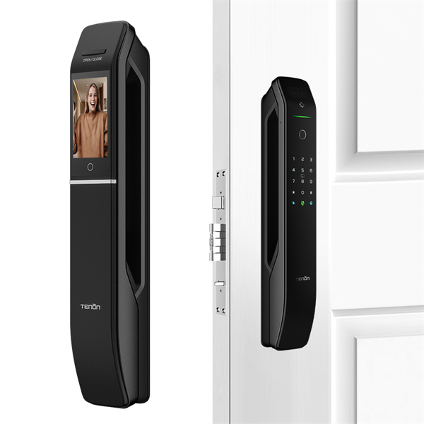 Zdvihnite estetiku vášho domova vďaka štvornejmu a štylovému zámkovi dverí so snímačom odtlačkov prstov.