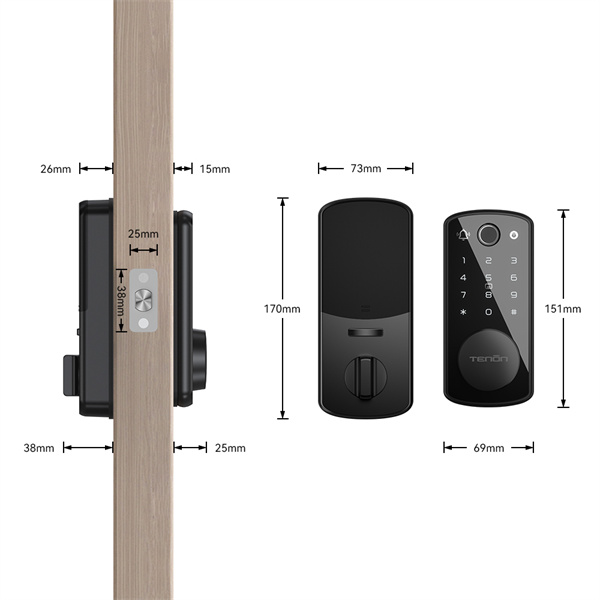 एक कीलेस बेडरूम दरवाजा लॉक के साथ अपनी घर की सुरक्षा को आधुनिक बनाएं