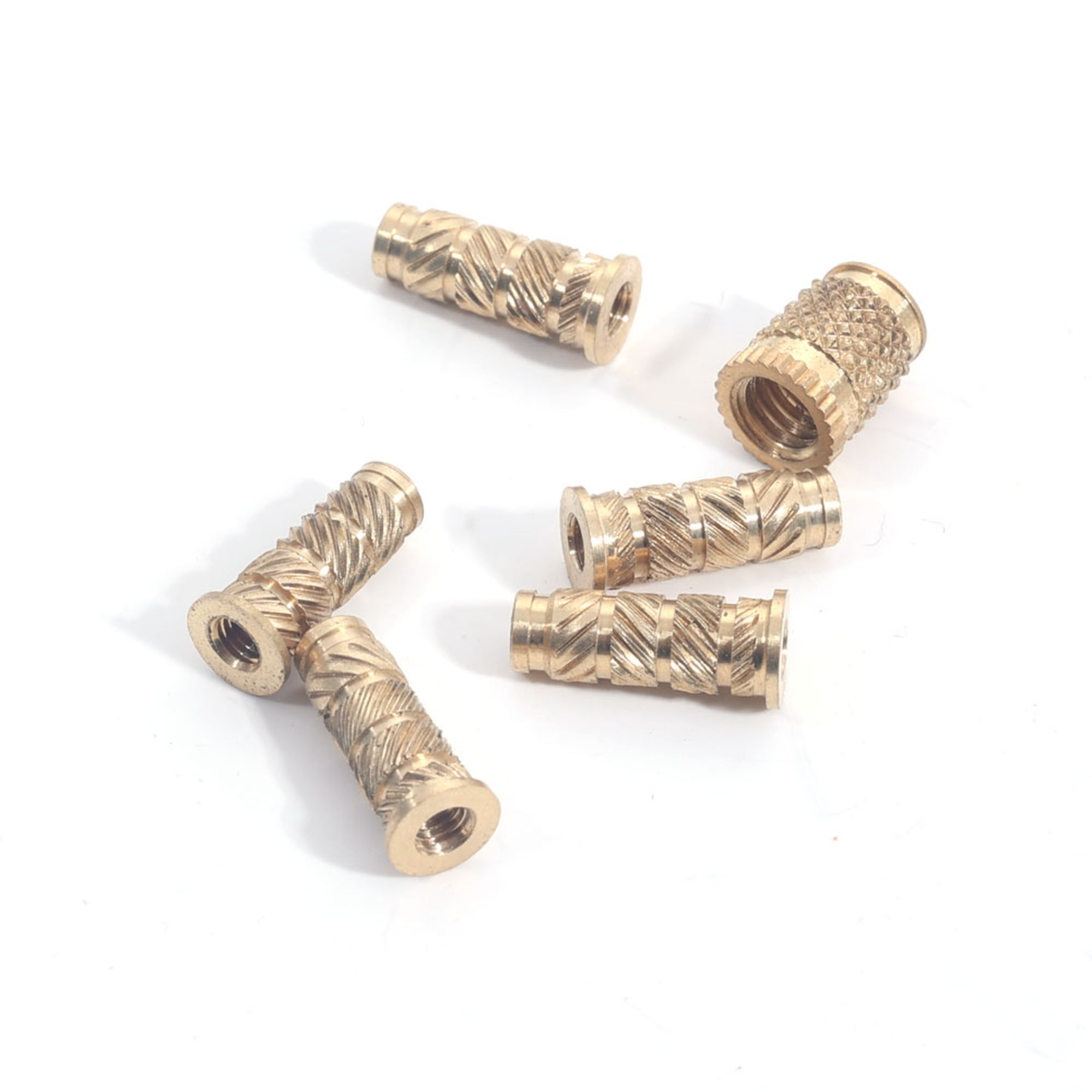 Bronz SS304 DIN7965 Eksagon Socket Mobilia Threaded Wood Insert Nut