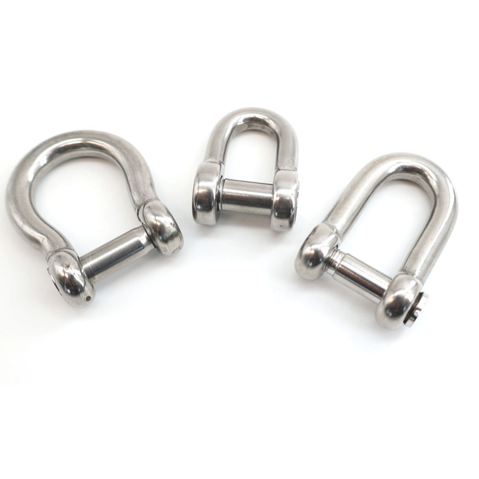 G210 G2150 Metric Hot Dip Galvanized Drop Forged Dee Shackle Għall-Isvinċu u Marittimi