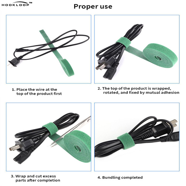 プロ用およびDIYプロジェクト向けの多目的両面式ケーブルタイ