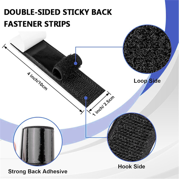 लागत प्रभावी समाधान के लिए थोक में काला हुक और लूप टेप खरीदें