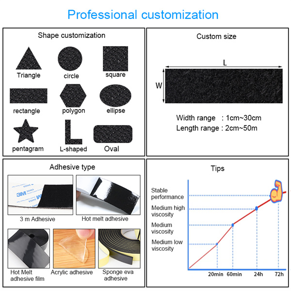 अपने व्यवसाय के लिए हमारे उच्च गुणवत्ता वाले काले हुक और लूप टेप की श्रेष्ठता की खोज करें