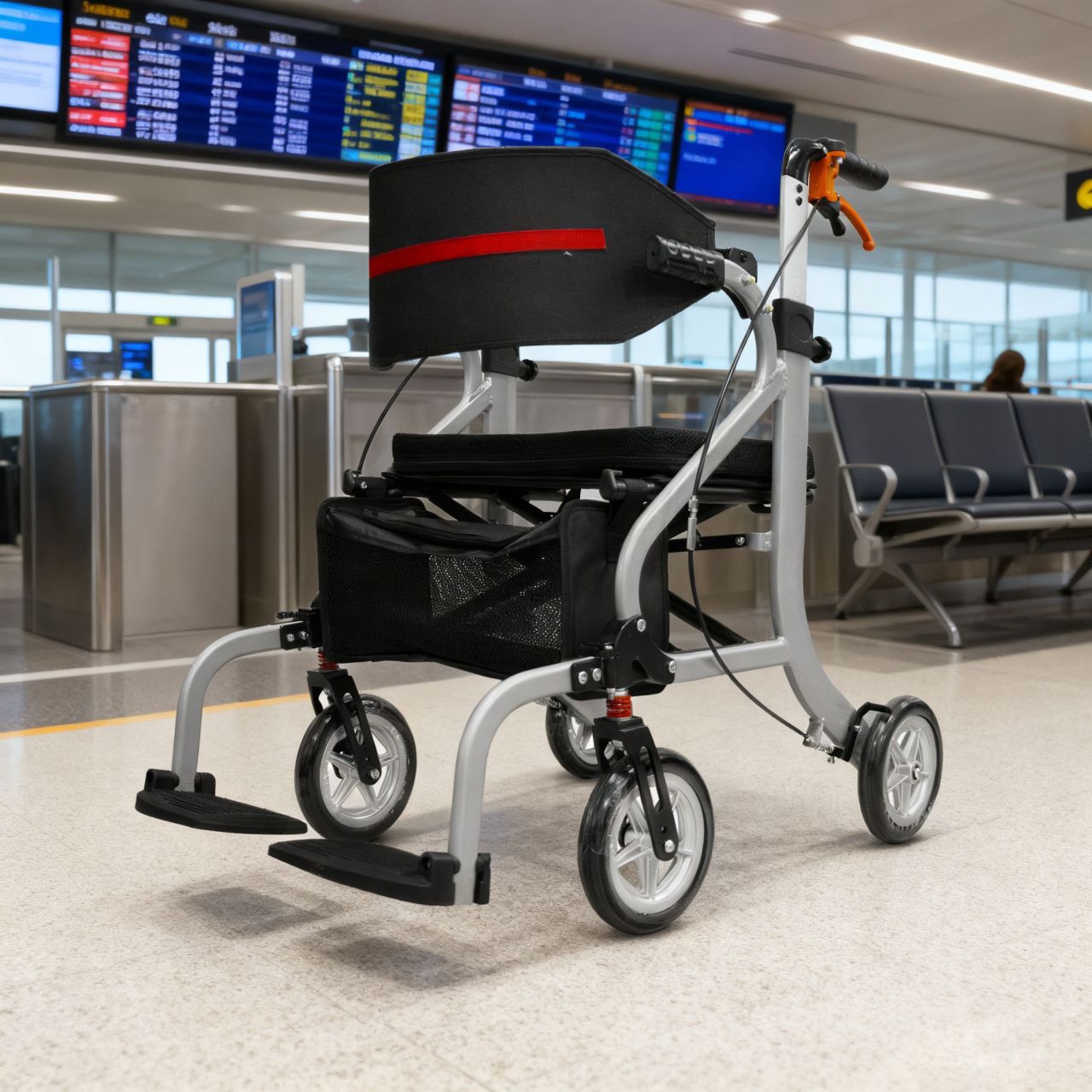 Descoperiți confortul unui rollator compact pentru transport ușor