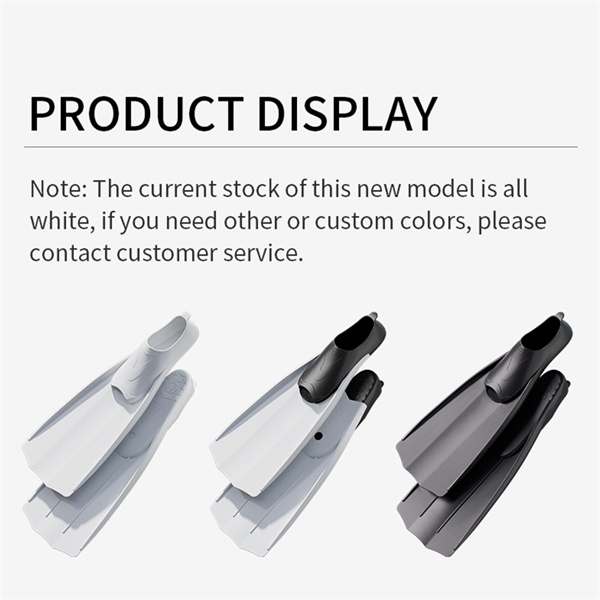 Long fins for deep-sea diving