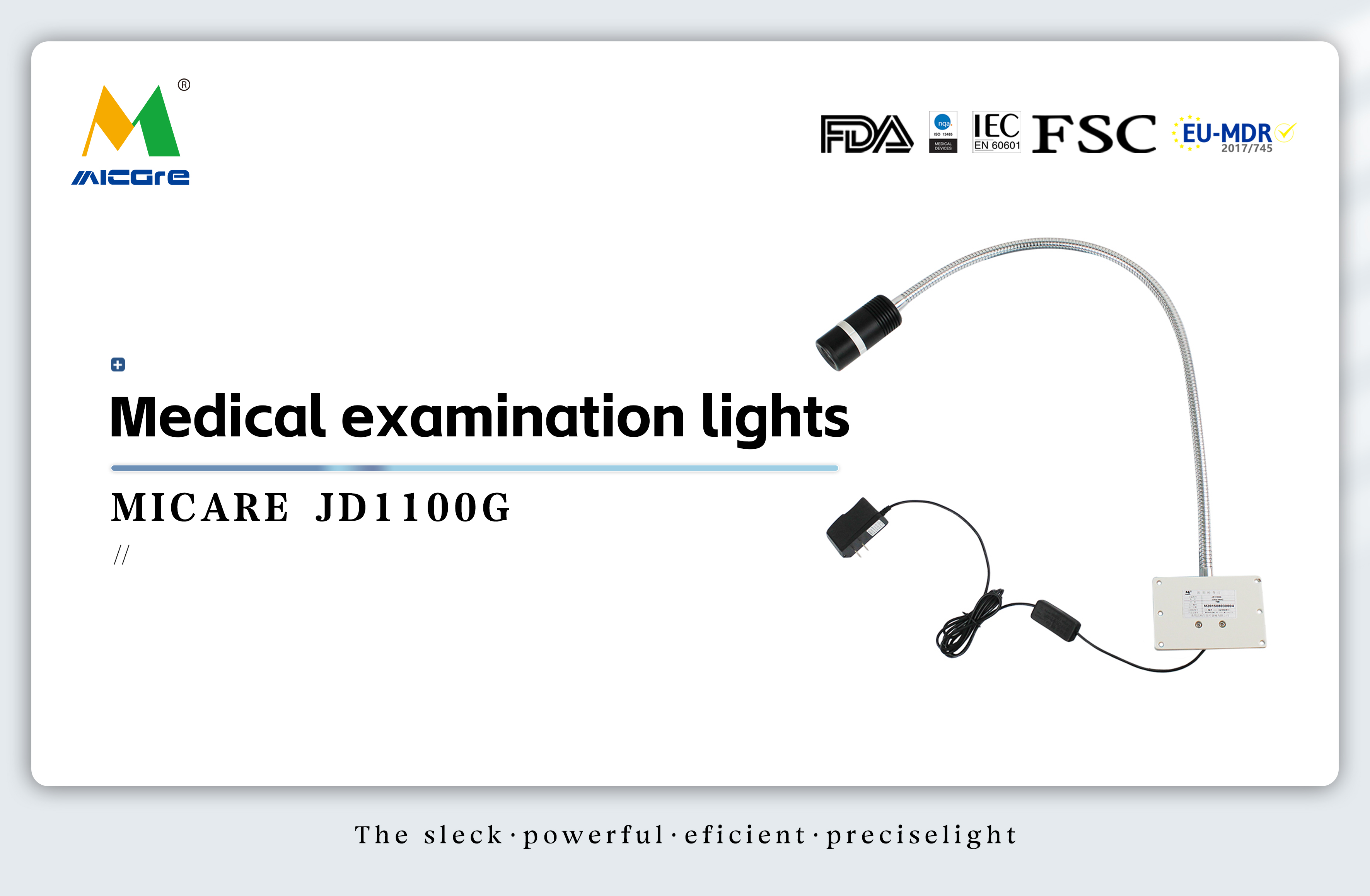 MICARE JD1100G 7W Wandmontage LED-Licht Herstellung chirurgischer Hilfsbeleuchtung