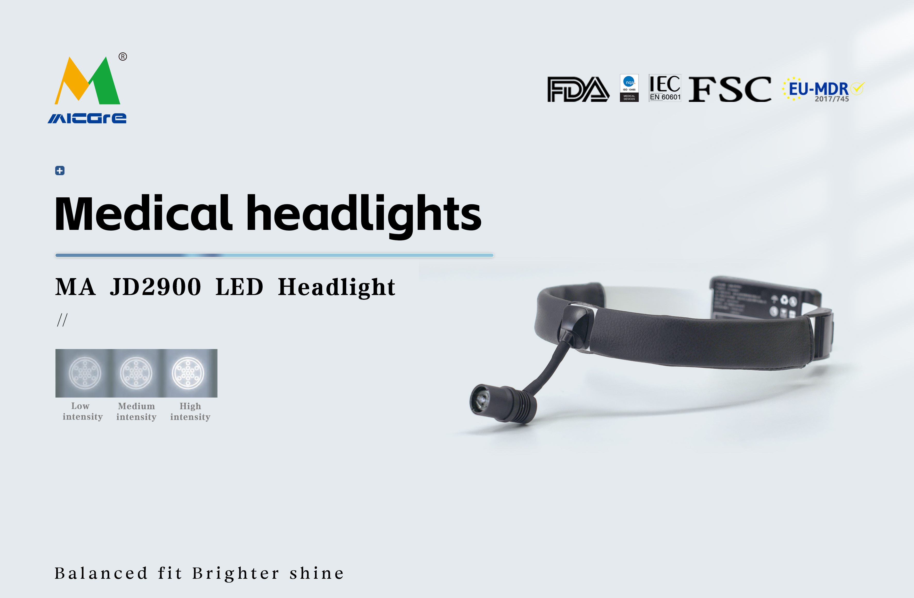 MICARE MA-JD2900 Strong Light 15W Wireless Dental LED Head Light Portable Operation ENT Headlight supplier